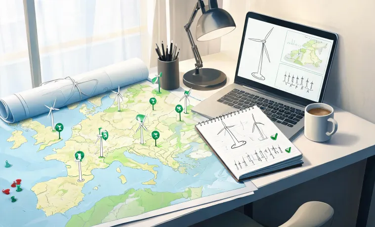 Wind project support and regional planning map